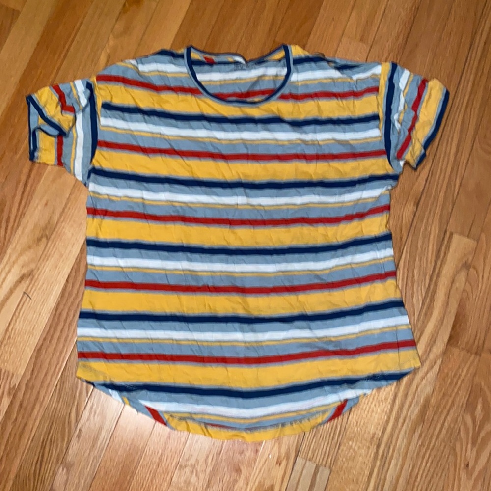 Madewell NWOT❗️Whisper Cotton T-Shirt in Carlsbad Stripe - Picture 2 of 7
